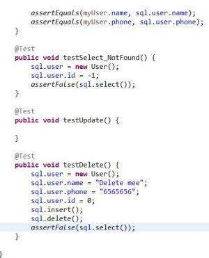 Отчёт от 7696 за MVC шаблон / MVC - PhoneBook - UserSQLTest - Select