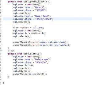 Отчёт от 7696 за MVC шаблон / MVC - PhoneBook - UserSQLTest - Slashes