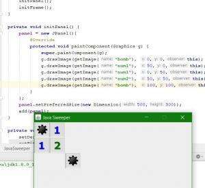 Отчёт от 7696 за Java Sweeper / Угловая бомба