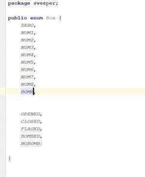 Отчёт от 7696 за Java Sweeper / Перечисление кубиков