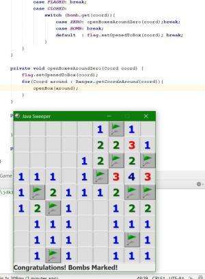 Отчёт от 7696 за Java Sweeper / Нулевая рекурсия