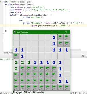 Отчёт от 7696 за Java Sweeper / Телеграмма о флажках