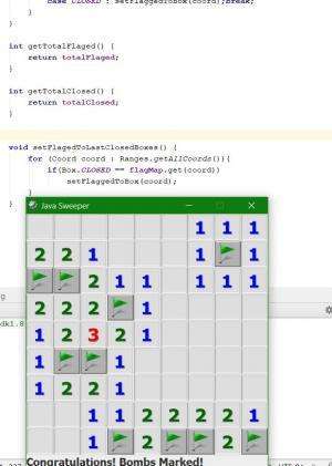 Отчёт от 7696 за Java Sweeper / День Победы!