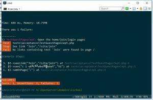 Отчёт от 791 за Yii2 / Codeception - Пошаговое тестирование