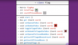 Отчёт от 8036 за Java Sweeper / Флаг над классом