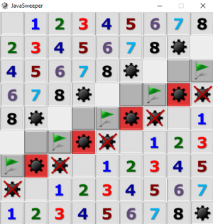 Отчёт от 8118 за Java Sweeper / Игровая координата