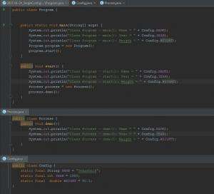 Отчёт от 8275 за Singleton / Singleton - Config - Class