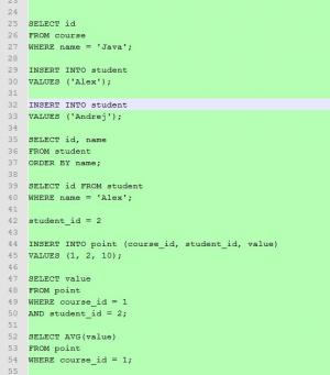 Отчёт от 8275 за Пробный Java экзамен / Написание запросов