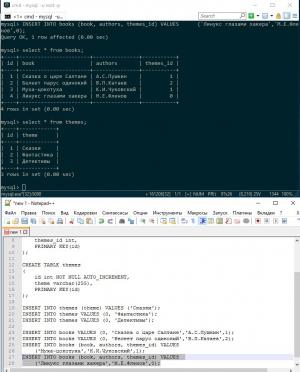 Отчёт от 8275 за SQL: ничего лишнего / Добавление книг и тем