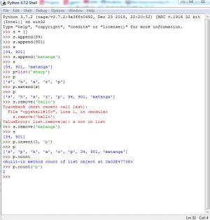Отчёт от 8275 за Python3: математика / Списки - немного теории