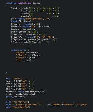Отчёт от 8275 за Мат Конём и Слоном / Дружба PHP с JavaScript