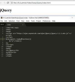 Отчёт от 8361 за Знакомство с jQuery / Синтаксис и простейший пример