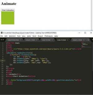 Отчёт от 8361 за Знакомство с jQuery / Эффекты анимации, продолжение