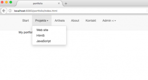 Отчёт от 8361 за Портфолио на Bootstrap / Фиксированная панель и субменю