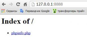 Отчёт от 8380 за Интернет-магазин / Установка EasyPHP