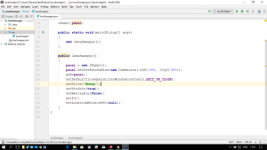 Отчёт от 8602 за Java Sweeper / Пустая панель