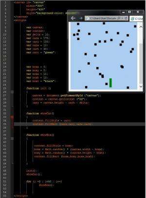 Отчёт от 8982 за Игры на JavaScript / Гонка - Герои на канвасе