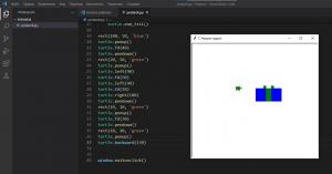 Отчёт от 9014 за Новогодний python / Подарки: рисуем подарок