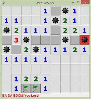 Отчёт от 9096 за Java Sweeper / Открываем карты
