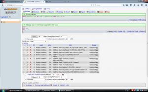 Отчёт от 9285 за Интернет-магазин / phpMyAdmin