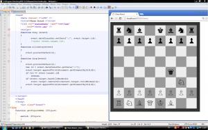 Отчёт от 9285 за НаноШахматы / JavaScript - Я тебя съем!