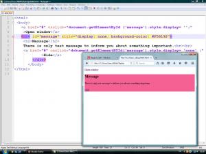 Отчёт от 9289 за Tinklavimas / 7. Show/Hide Message
