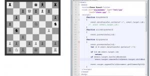 Отчёт от 9295 за НаноШахматы / JavaScript - Я тебя съем!