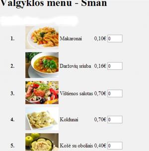Отчёт от 9366 за Tinklavimas / 3. Вкусная таблица