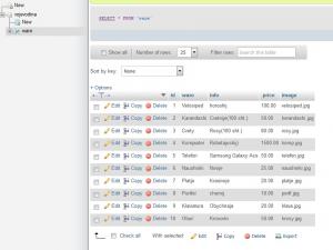 Отчёт от 9372 за Интернет-магазин / phpMyAdmin