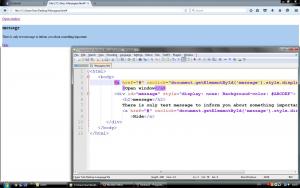 Отчёт от 9401 за Tinklavimas / 7. Show/Hide Message