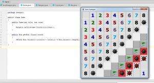Отчёт от 9457 за Java Sweeper / Игровая координата