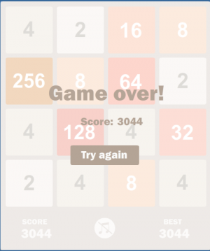 Отчёт от 9752 за Микроигры / 2048 - Учимся играть