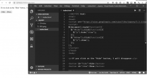 Отчёт от 9752 за Знакомство с jQuery / Эффекты скрытия и отображения