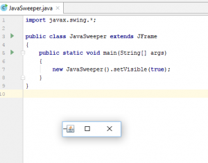 Отчёт от 9838 за Java Sweeper / Простое окно