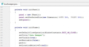 Отчёт от 9838 за Java Sweeper / Раздельная инициализация