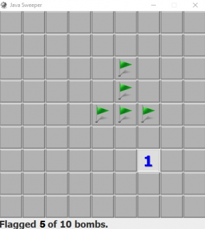 Отчёт от 9838 за Java Sweeper / Телеграмма о флажках