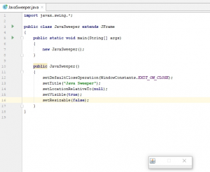 Отчёт от 9838 за Java Sweeper / Полёт над классом