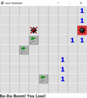 Отчёт от 9838 за Java Sweeper / Открываем карты