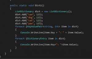 Отчёт от 9858 за Коллекция графов / ListDictionary