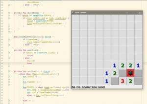 Отчёт от 986 за Java Sweeper / Первая ошибка сапёра
