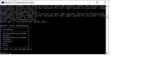 Отчёт от 9913 за SQL: ничего лишнего / Запуск mysql-консоли и создание базы данных