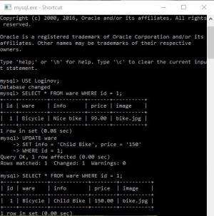 Отчёт от 9971 за Интернет-магазин / UPDATE товара