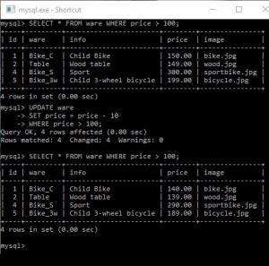 Отчёт от 9971 за Интернет-магазин / UPDATE товара