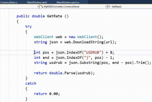 Отчёт от 9980 за Простой WPF  / WPF. Конвертер валюты. Курс валют в JSON.