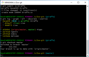 Отчёт от 9980 за Система Git / git branch giraffe